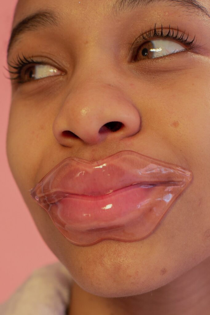 lip implant on a girl 
