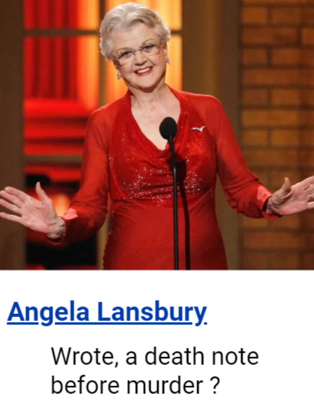 Read more about the article Dame Angela Lansbury wrote a death note ?